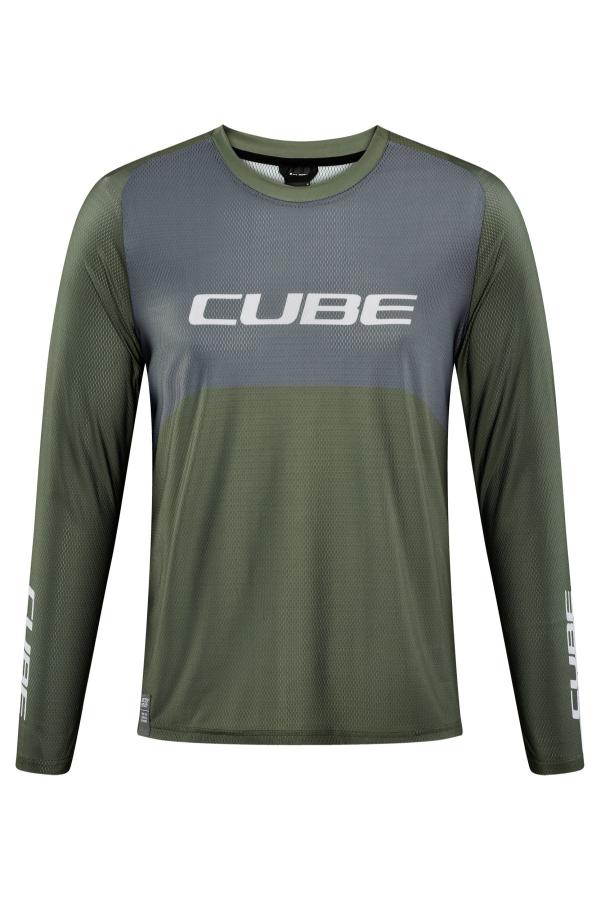 CUBE VERTEX Rundhalstrikot TM langarm Gr&ouml;&szlig;e: M