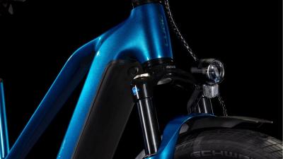 Cube Kathmandu Hybrid EX 800 electricblue'n'chrome Gr&ouml;&szlig;e: Trapeze 50 cm Produktbild 5